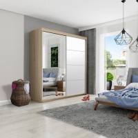 Skapis TOP 23 PLUS 150, gaišais ozols/balts